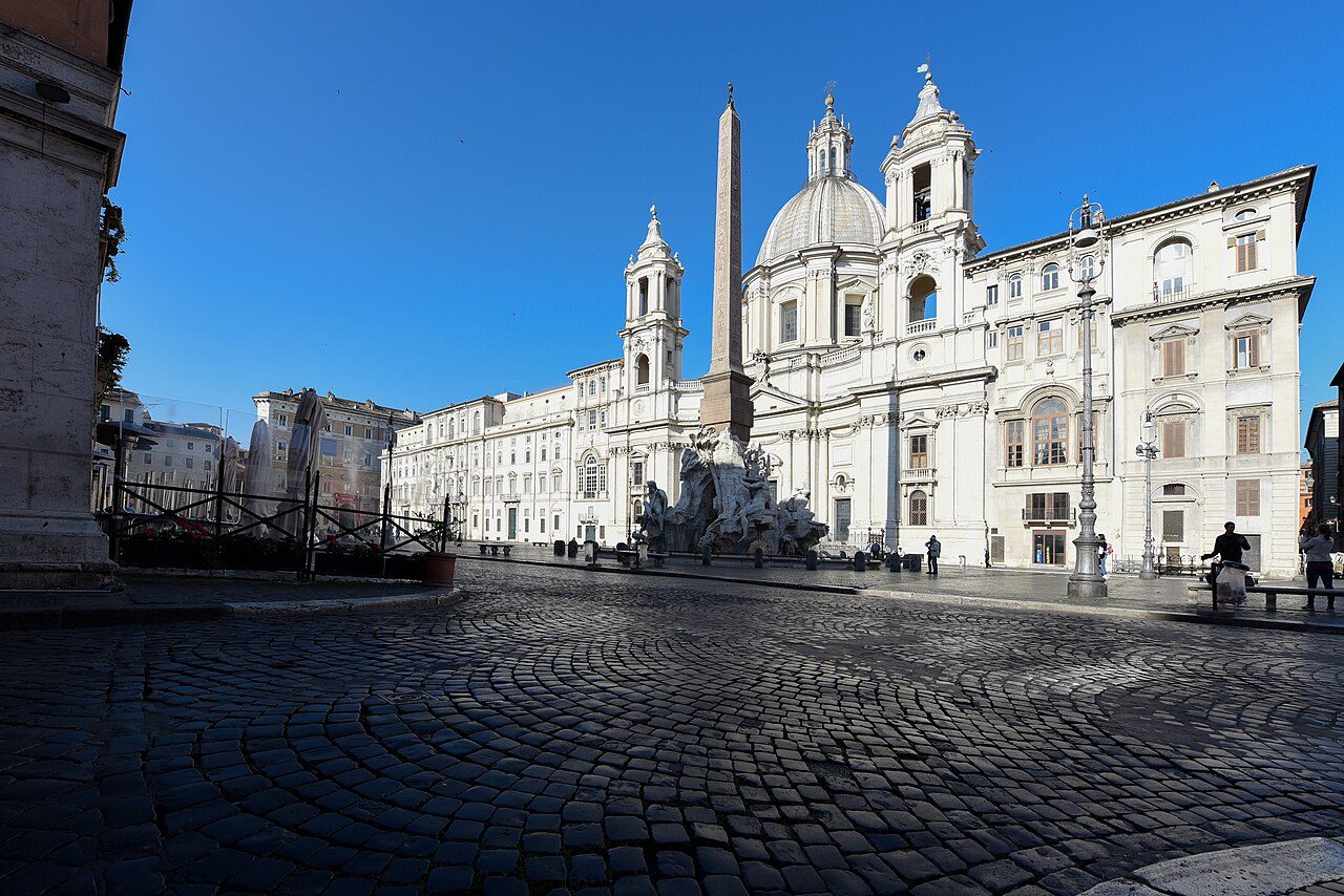 Piazza Navona com a Fonte dos Quatro Rios